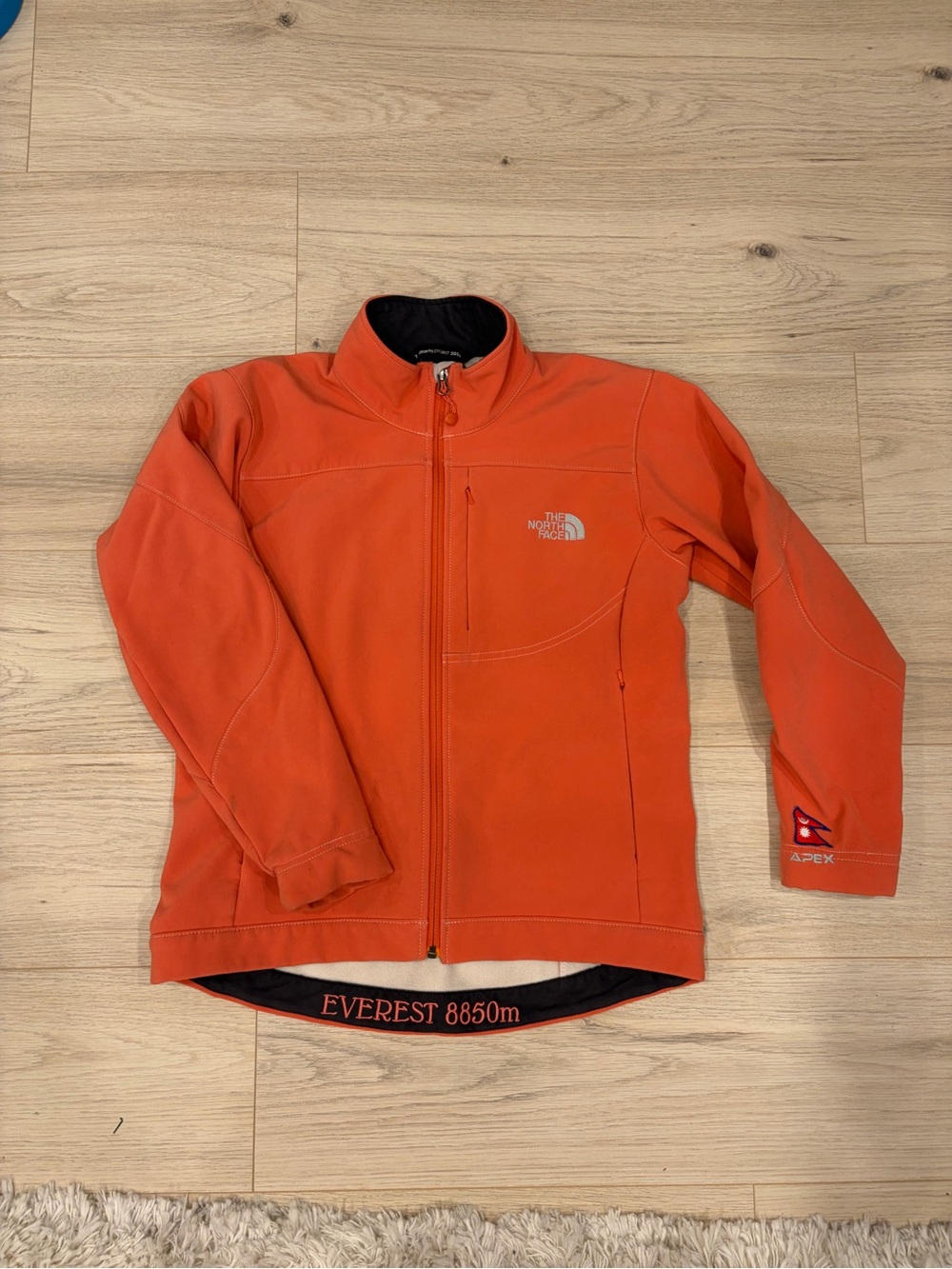 The North Face Women Orange Apex Softshell Jacket